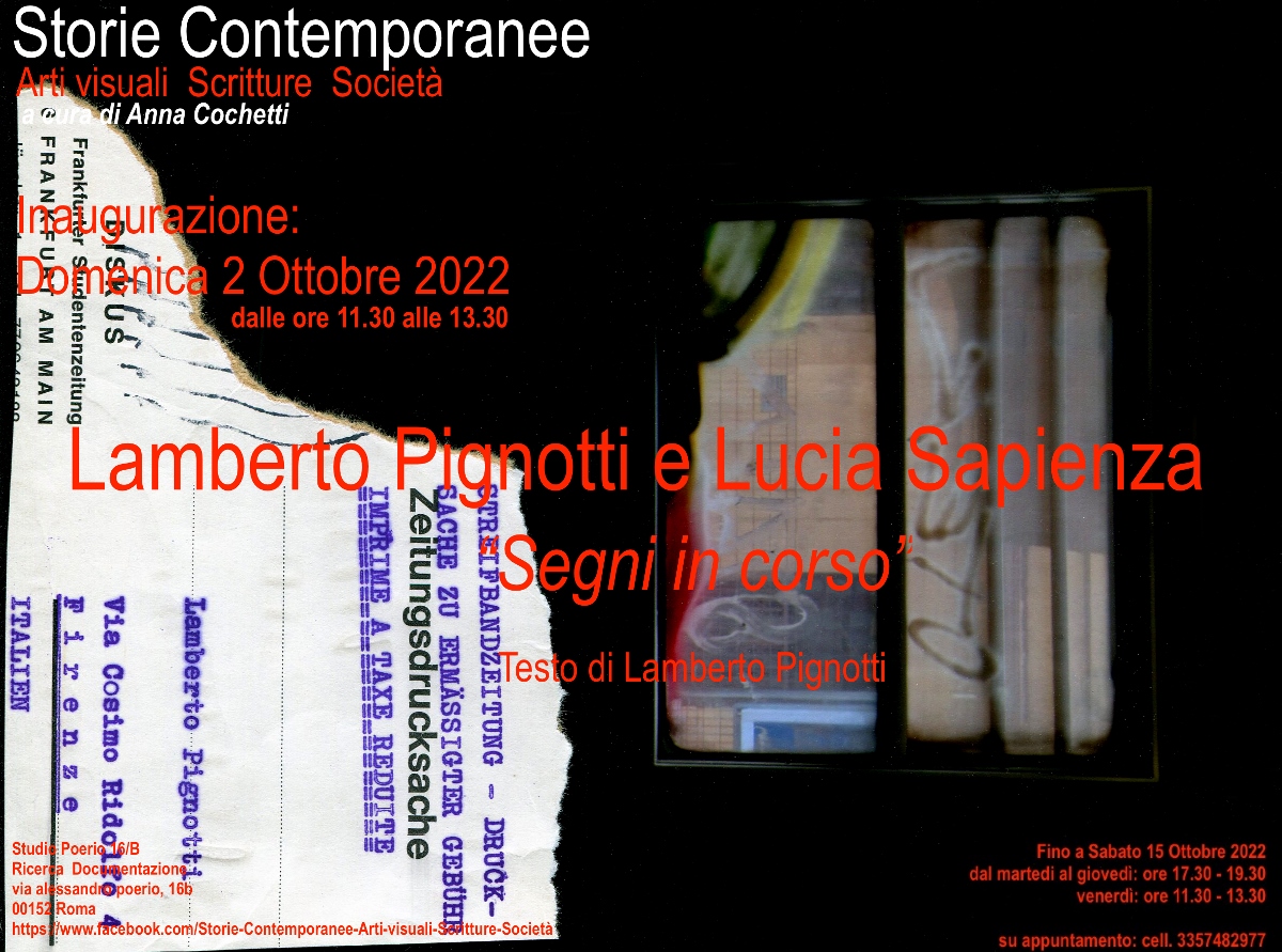 Lamberto Pignotti / Lucia Sapienza - Segni in corso